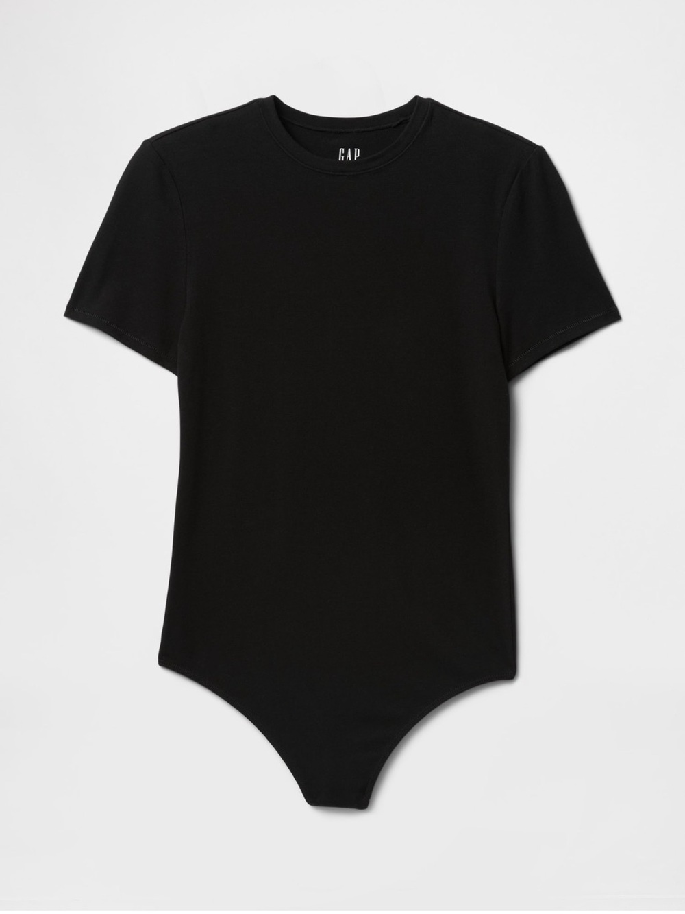 GAP Black cotton Short-Sleeve Crew Neck Bodysuit Size Medium TALL
